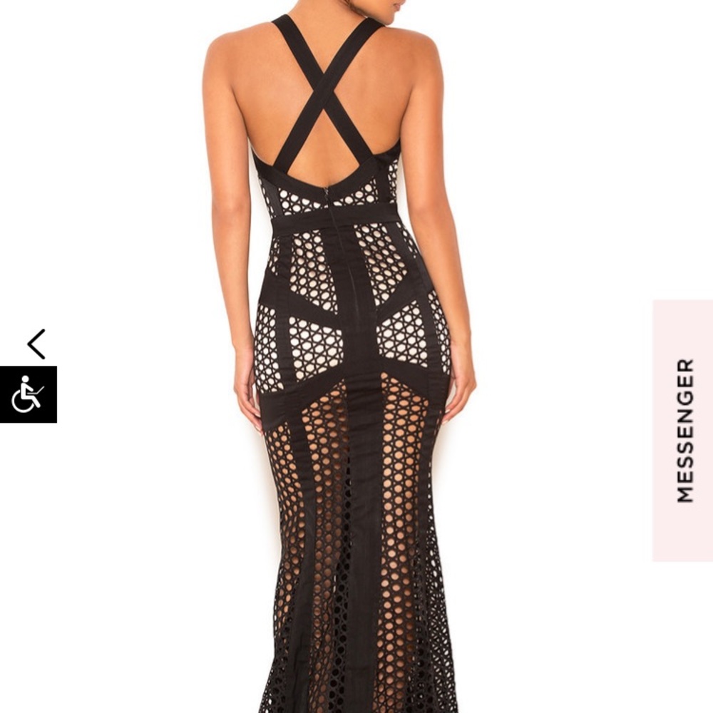 House oF CB Black Evening Gown/ Prom Dress - Picture 4 of 14